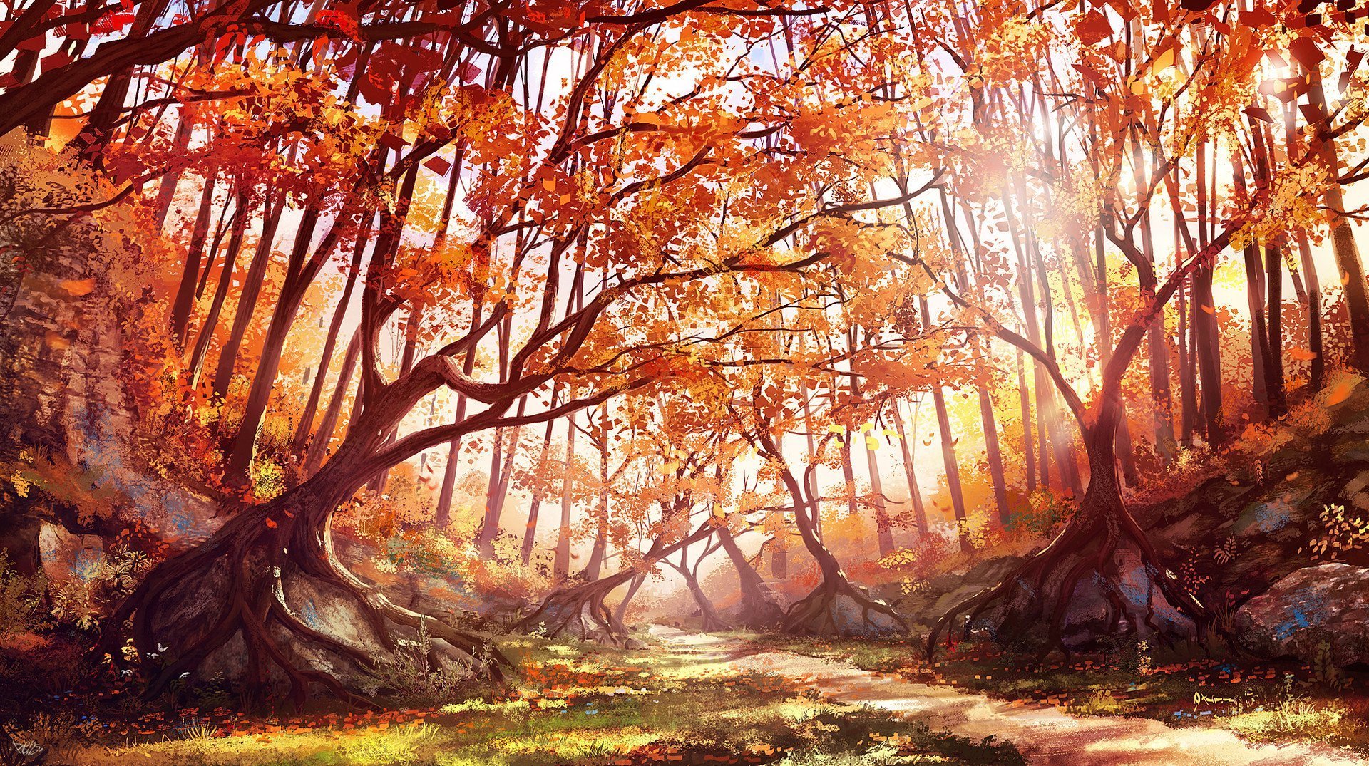 Autumn steam backgrounds фото 54