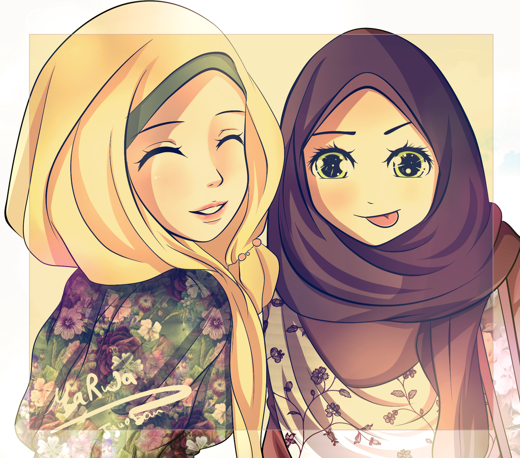 Clarissa hijab viral. Хиджаб мультяшные. Подруги в хиджабе. Картина девушка мусульманка.
