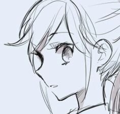 Аниме лицо с боку