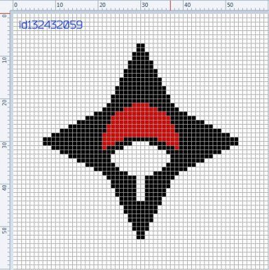 Наруто вышивка крестиком легкие схемы