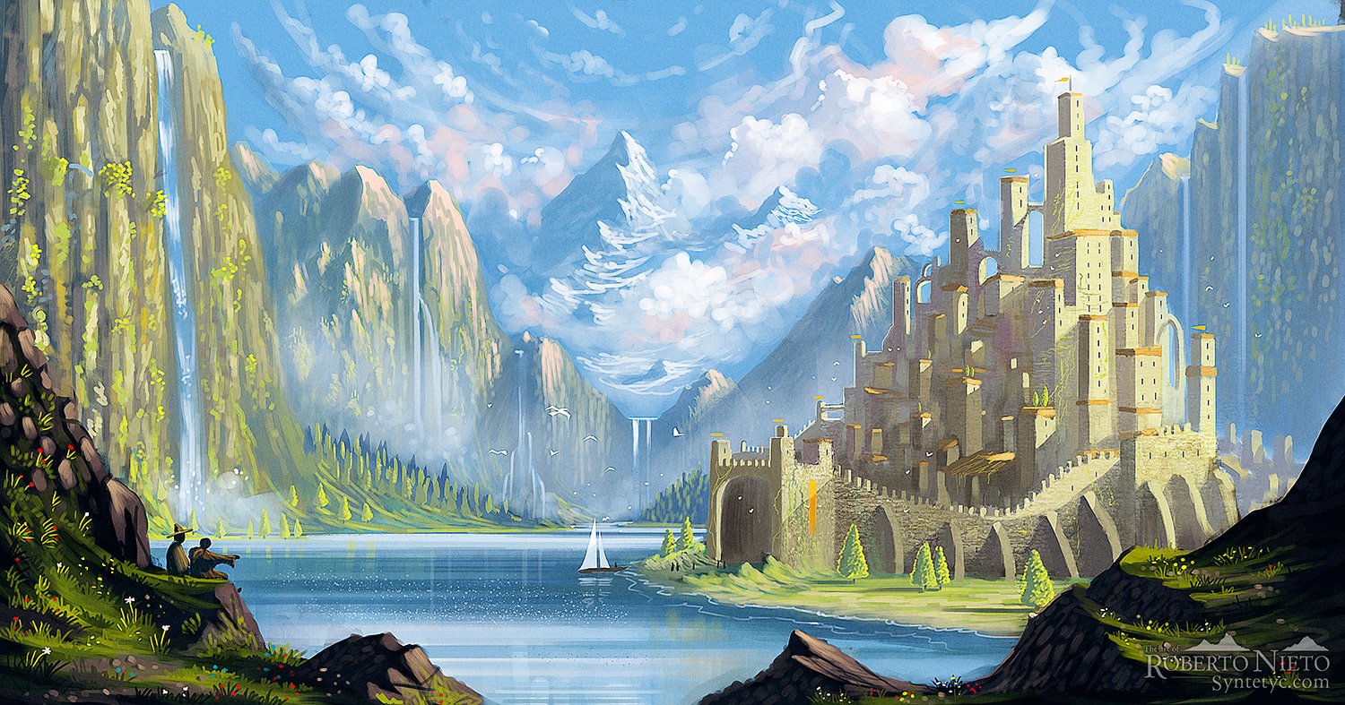 Эльфийские замки в горах