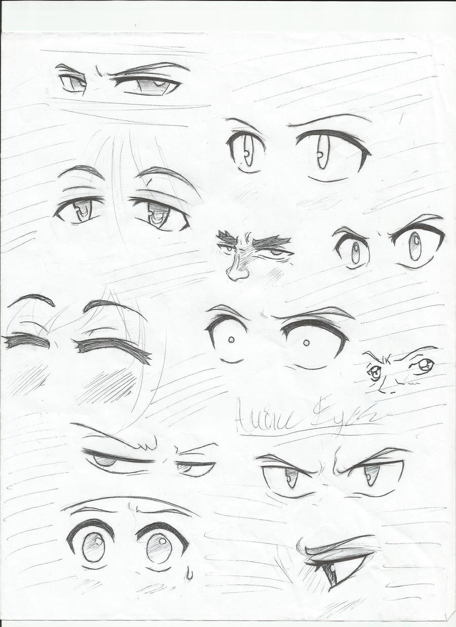 Рисовка аниме лица