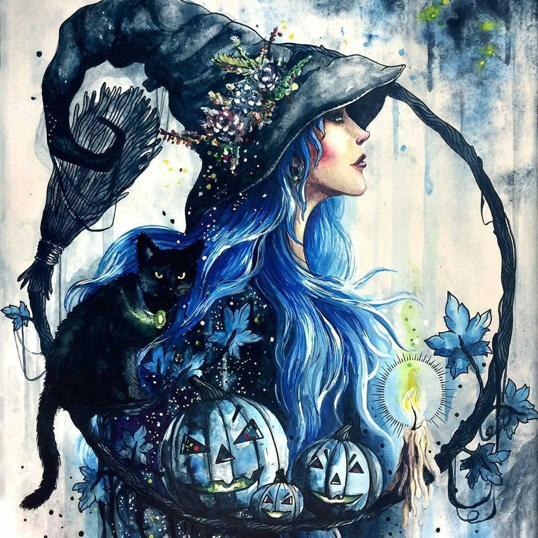 Tanya Shatseva ведьма с котом