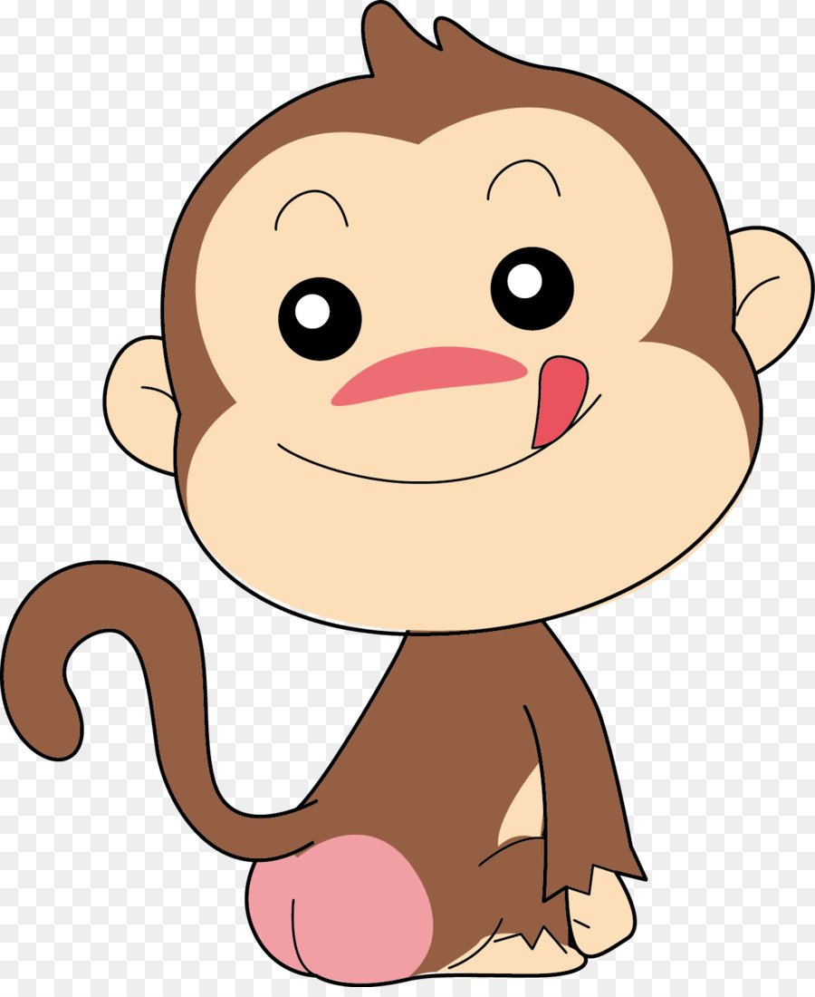 Милая обезьянка рисунок