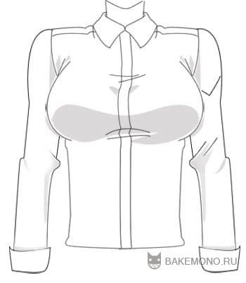 Аниме рубашка женская