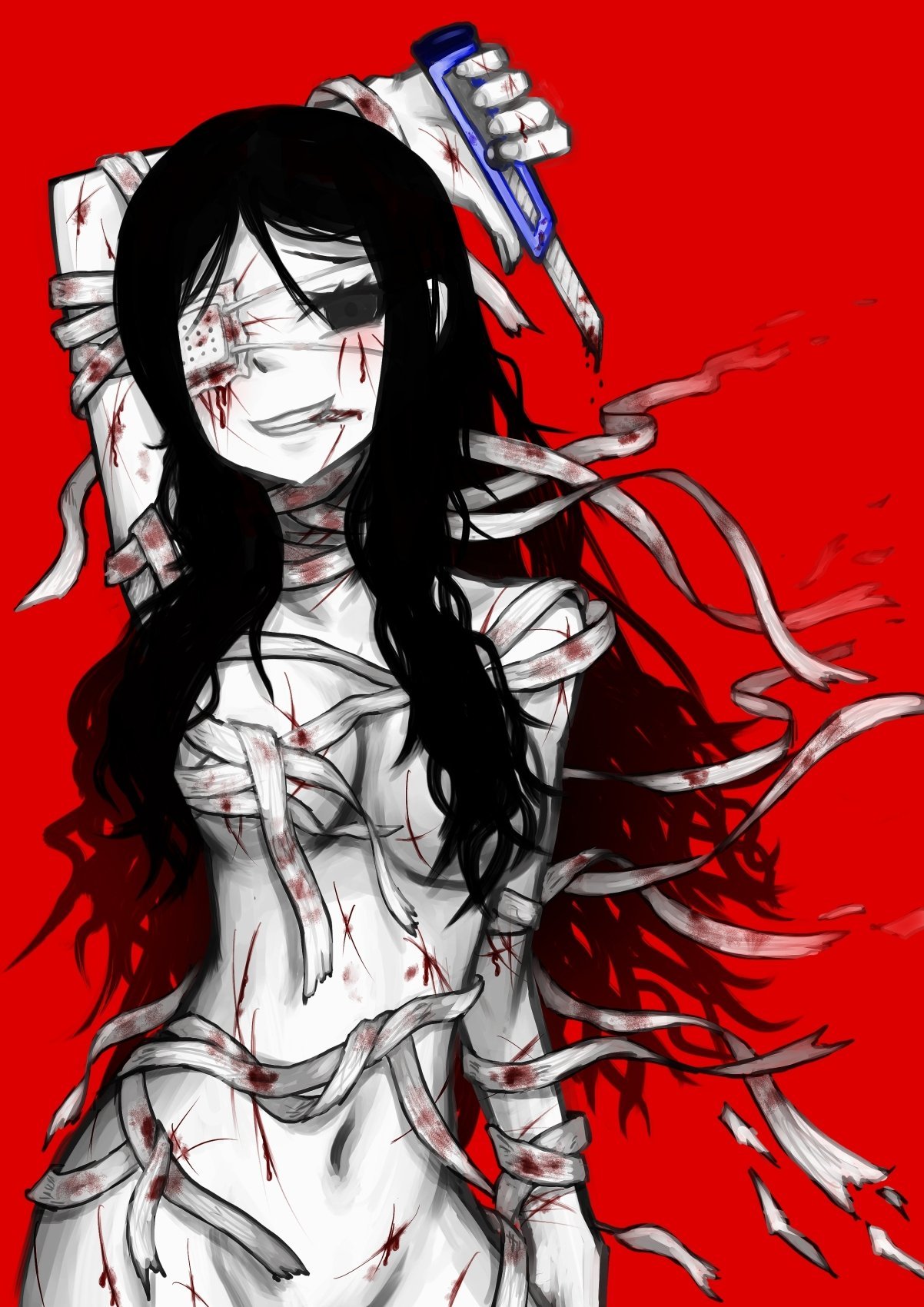 Кровавая девочка аниме