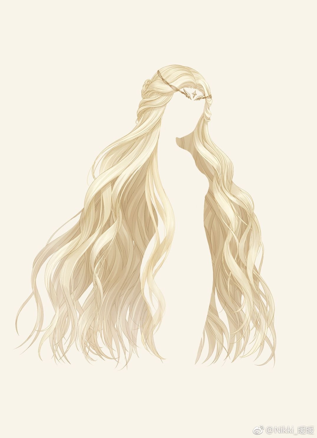 Длинные волосы для рисования