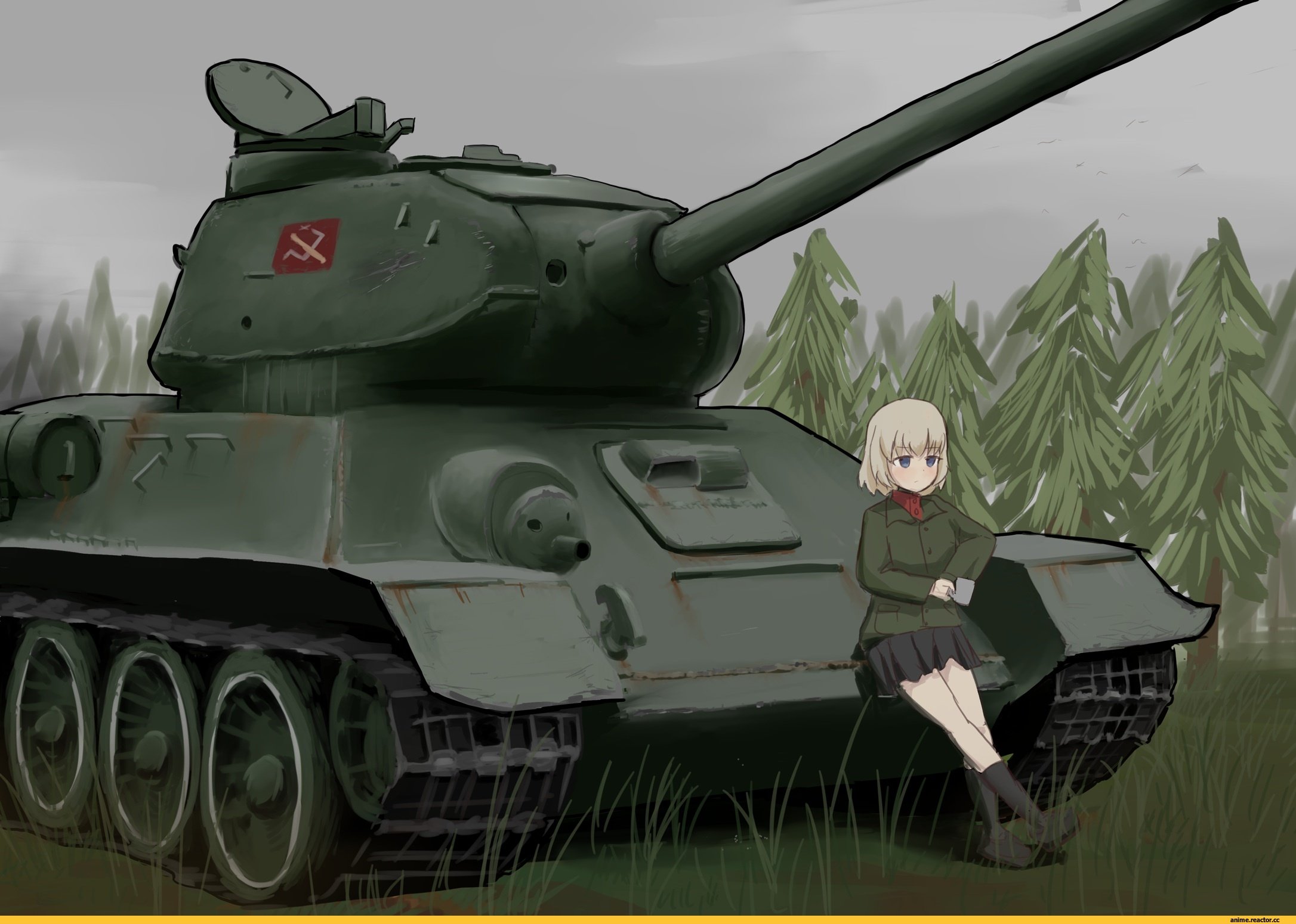 Girls und Panzer Катюша и т 34