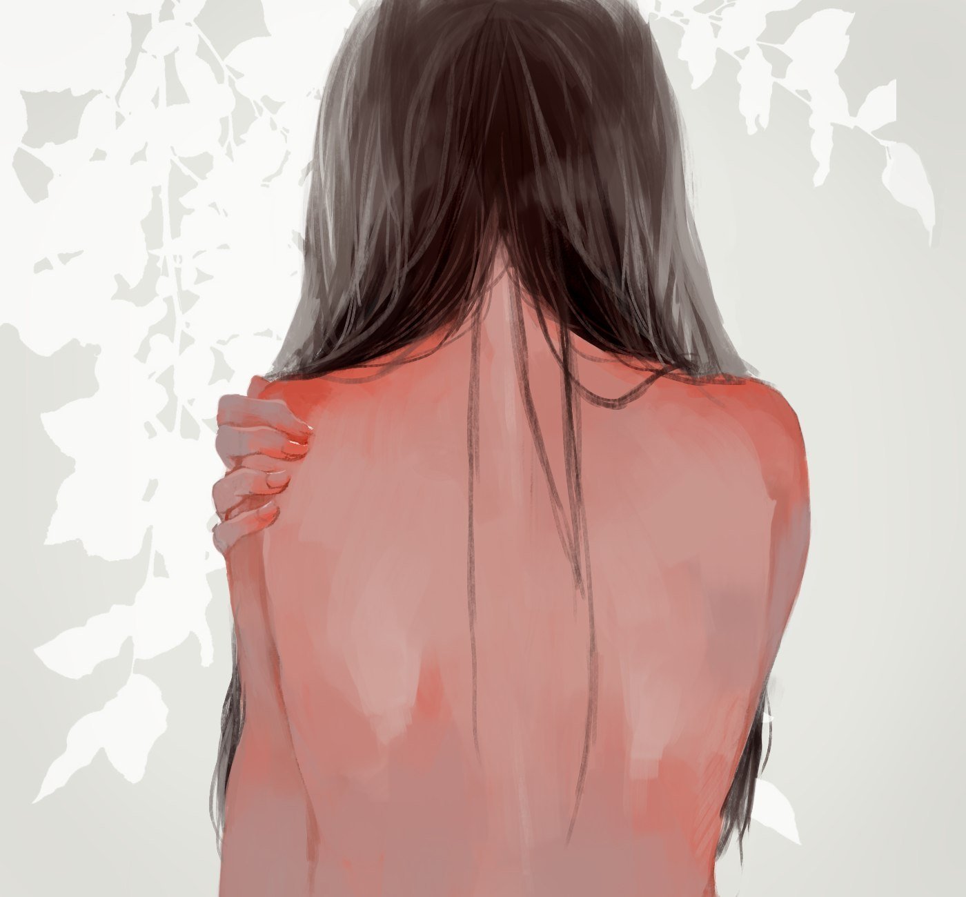 Девушка со спины арт