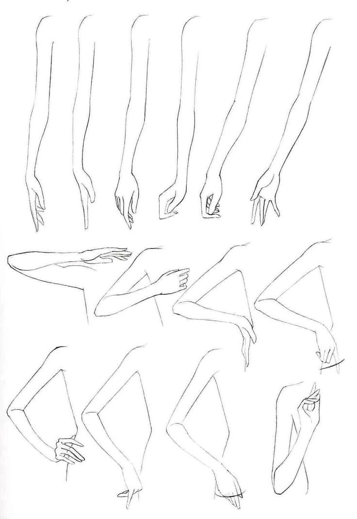 Аниме рисунки девочки руки (54 фото) .