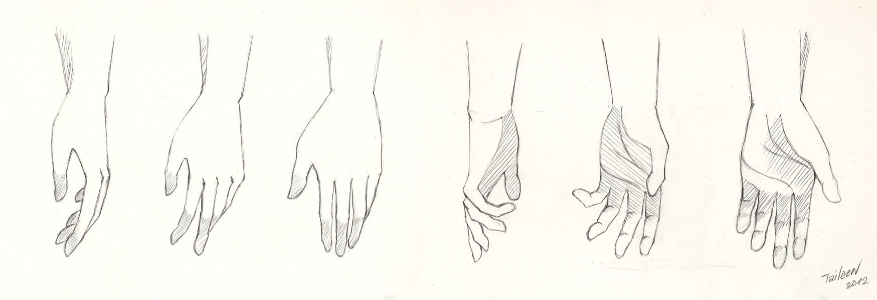 Руки карандашом аниме
