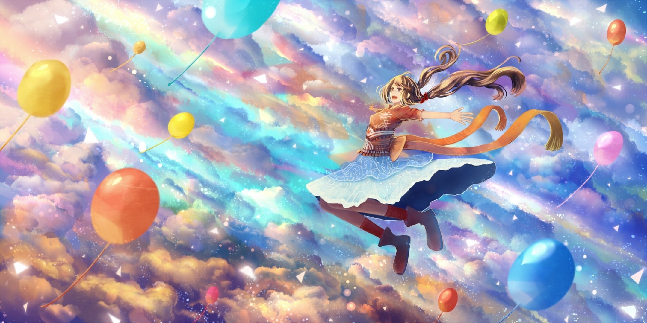 Воздушные шары в стиле аниме