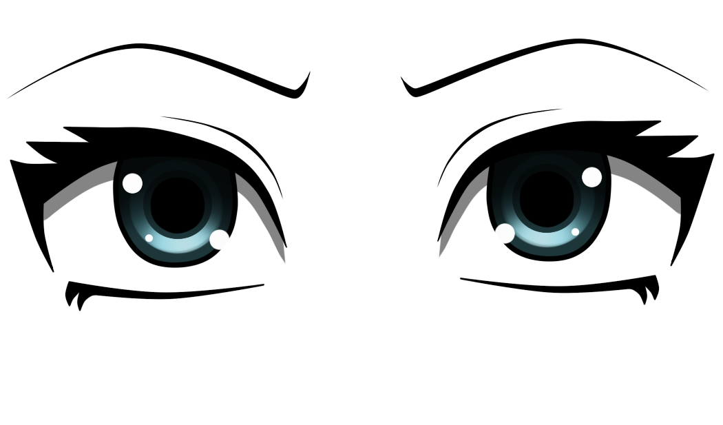 Фото анимешных глаз на белом фоне