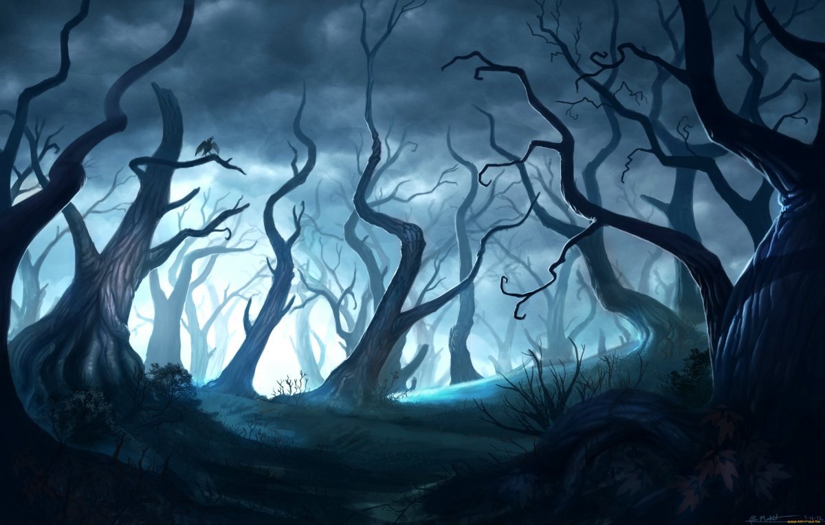 Волшебный страшный лес