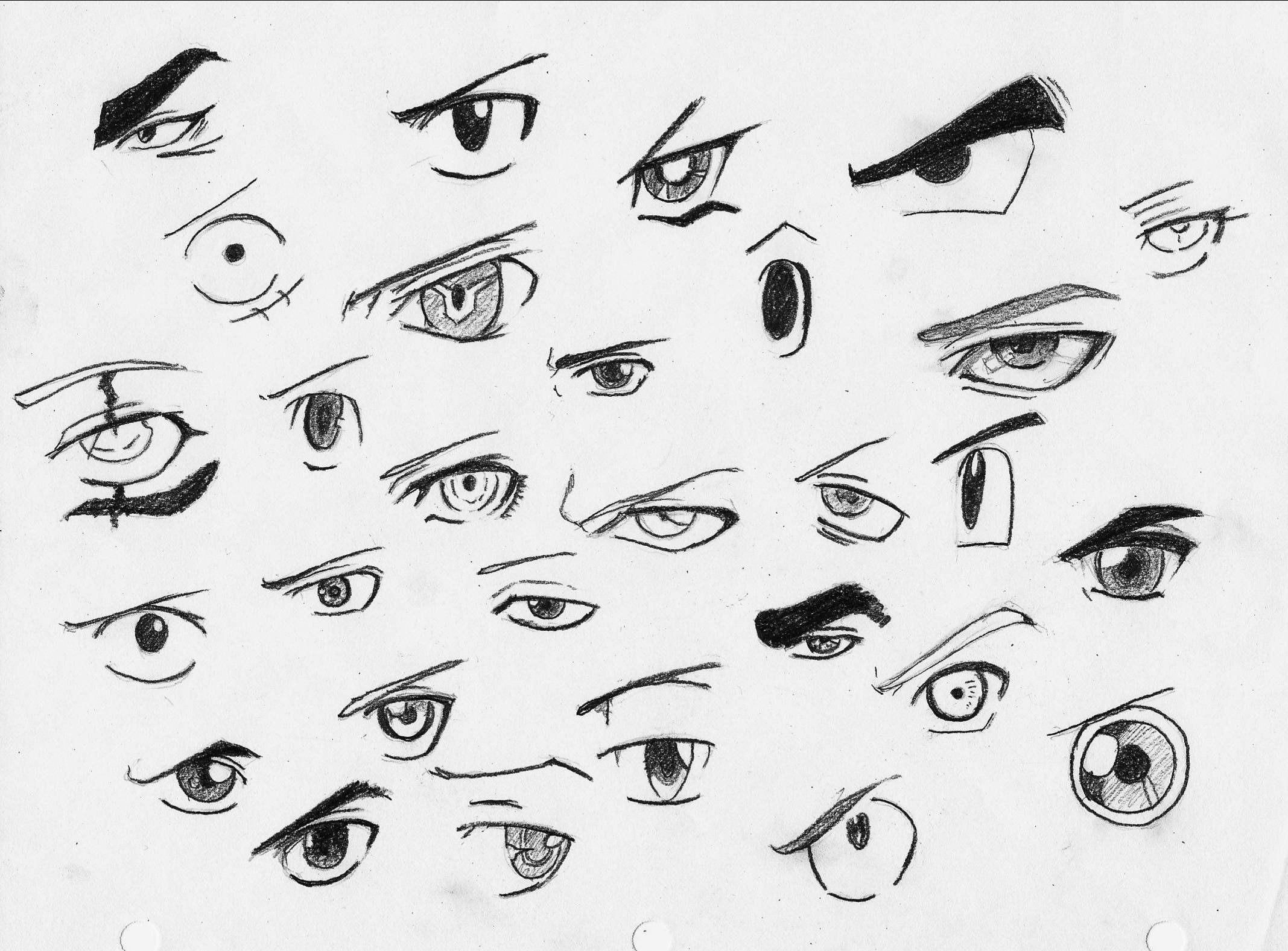 Рисовка глаз в разных стилях