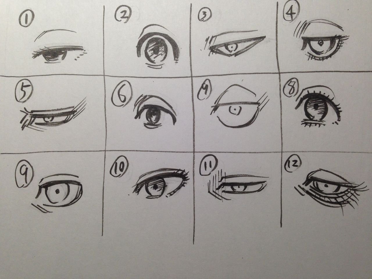 Красивые аниме глаза парней
