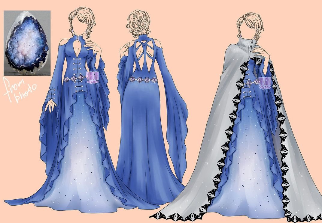 Платья средневековье аниме стиль