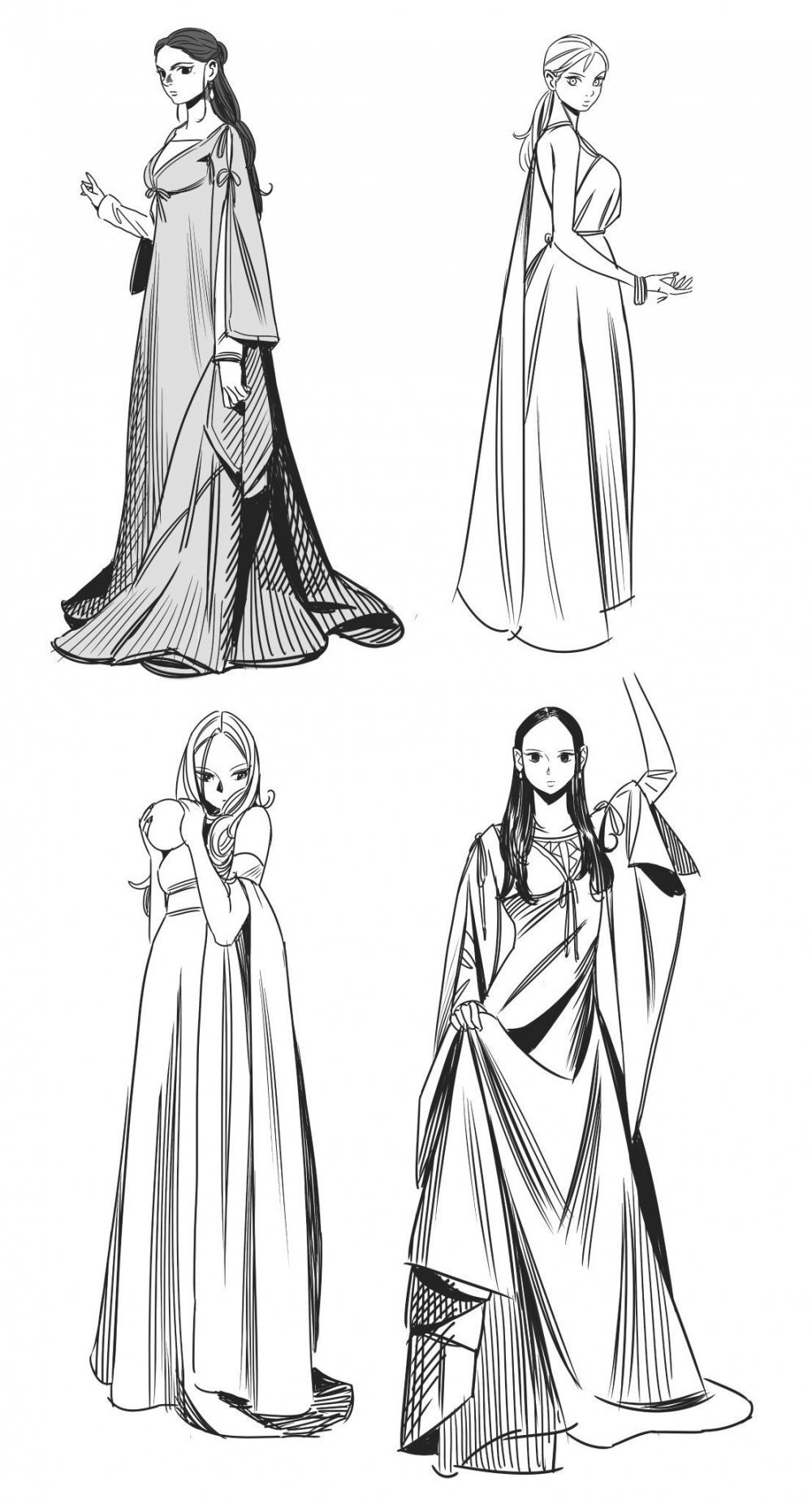 Платье референс средневековье