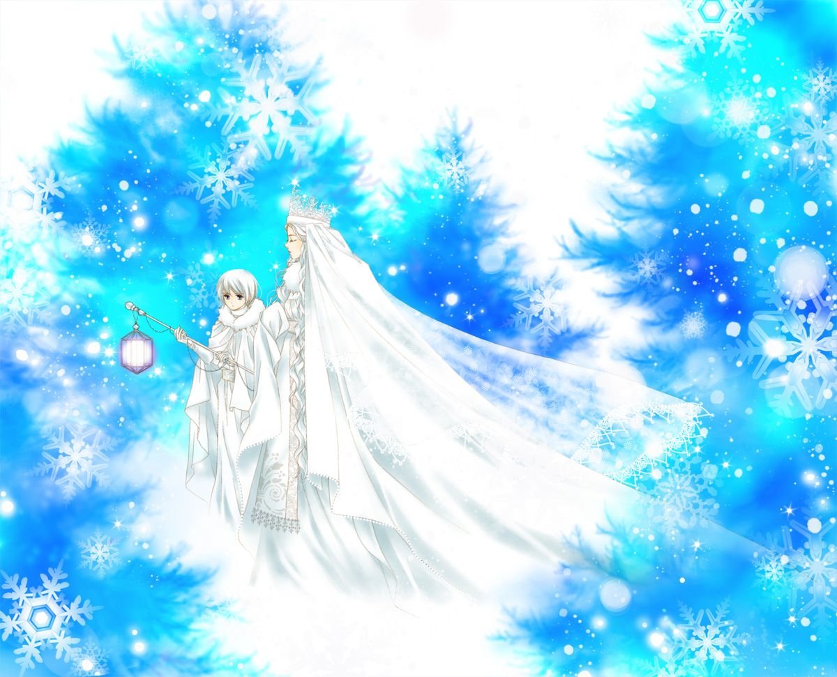 Снежная Королева и Кай аниме