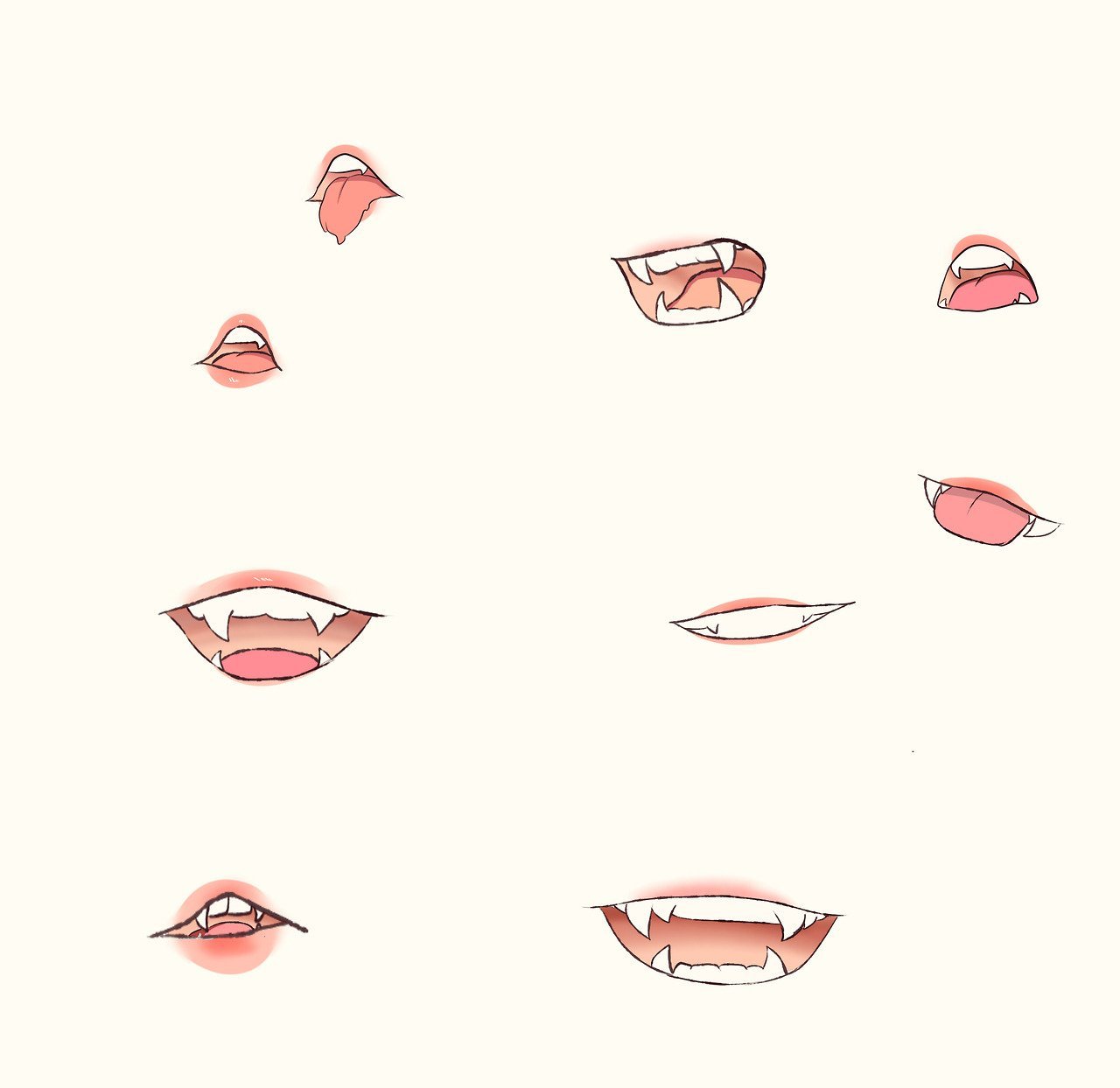 Аниме губы девушки