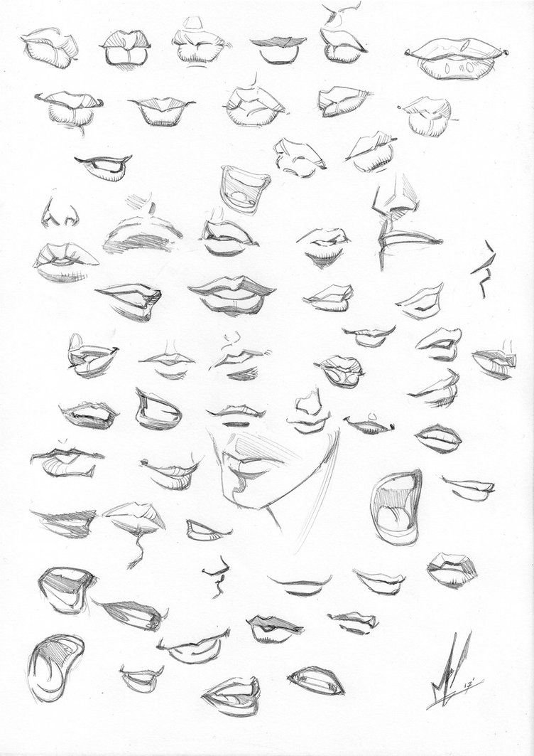 Стилистика рисования губ