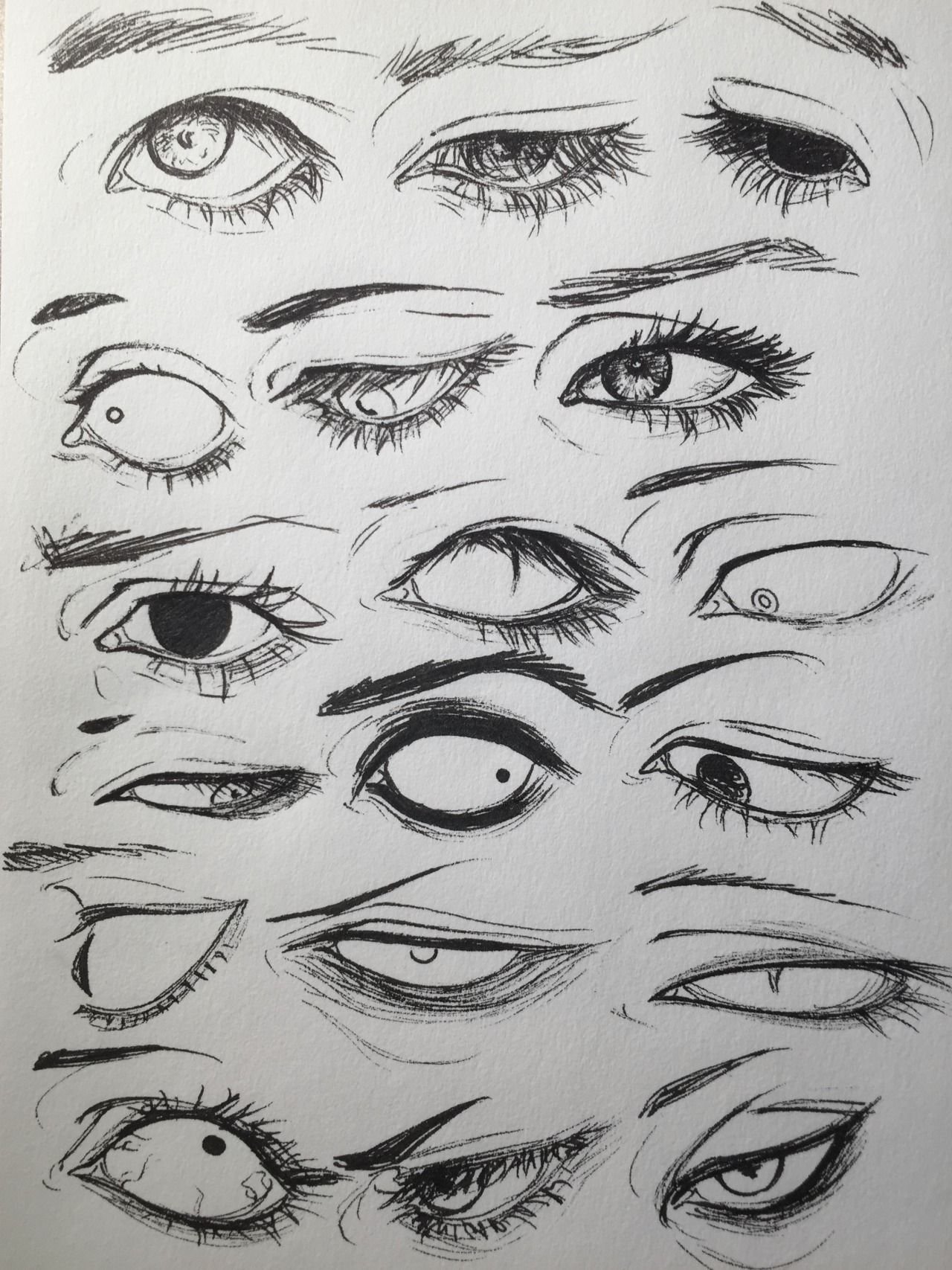 картинки для срисовки для начинающих глаза