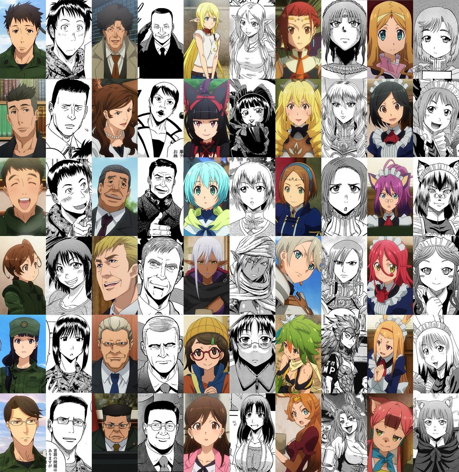 Известные аниме персонажи