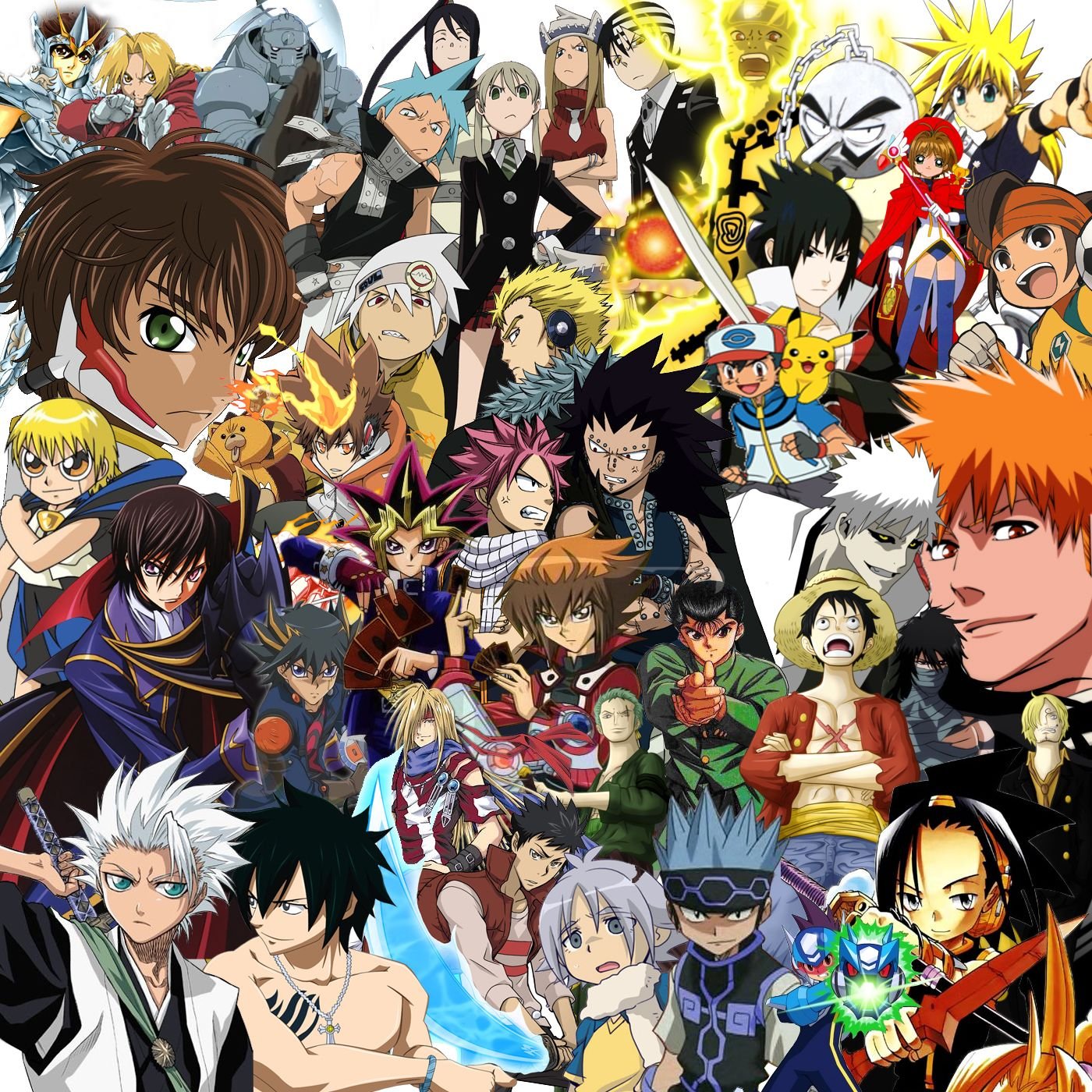 Аниме много персонажей