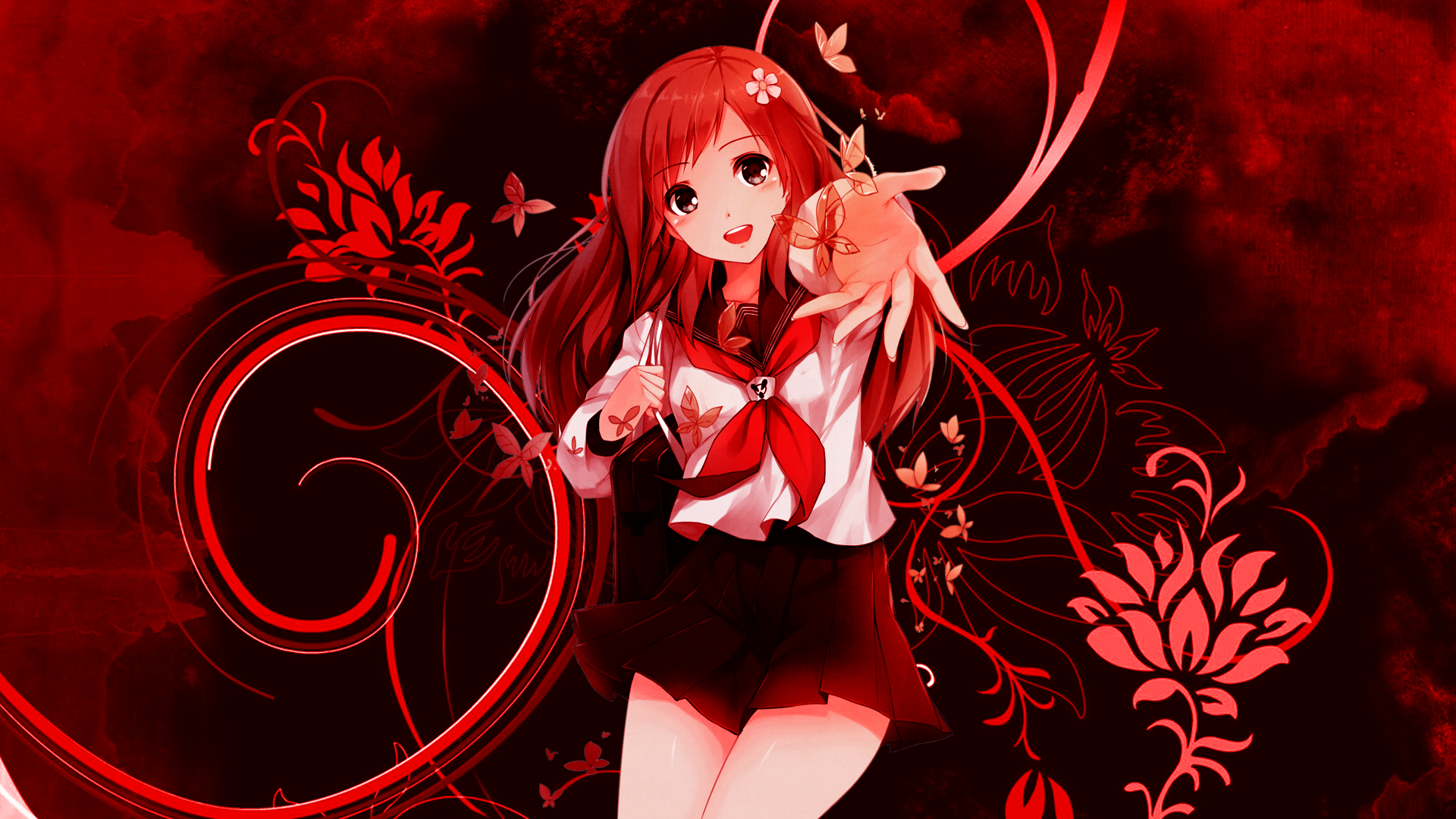 Red anime steam backgrounds фото 27