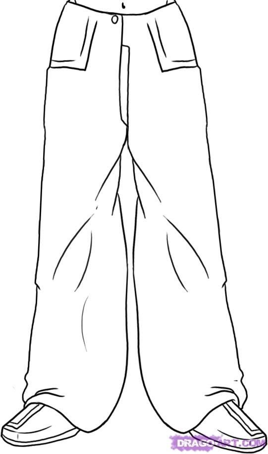 Нарисованные штаны