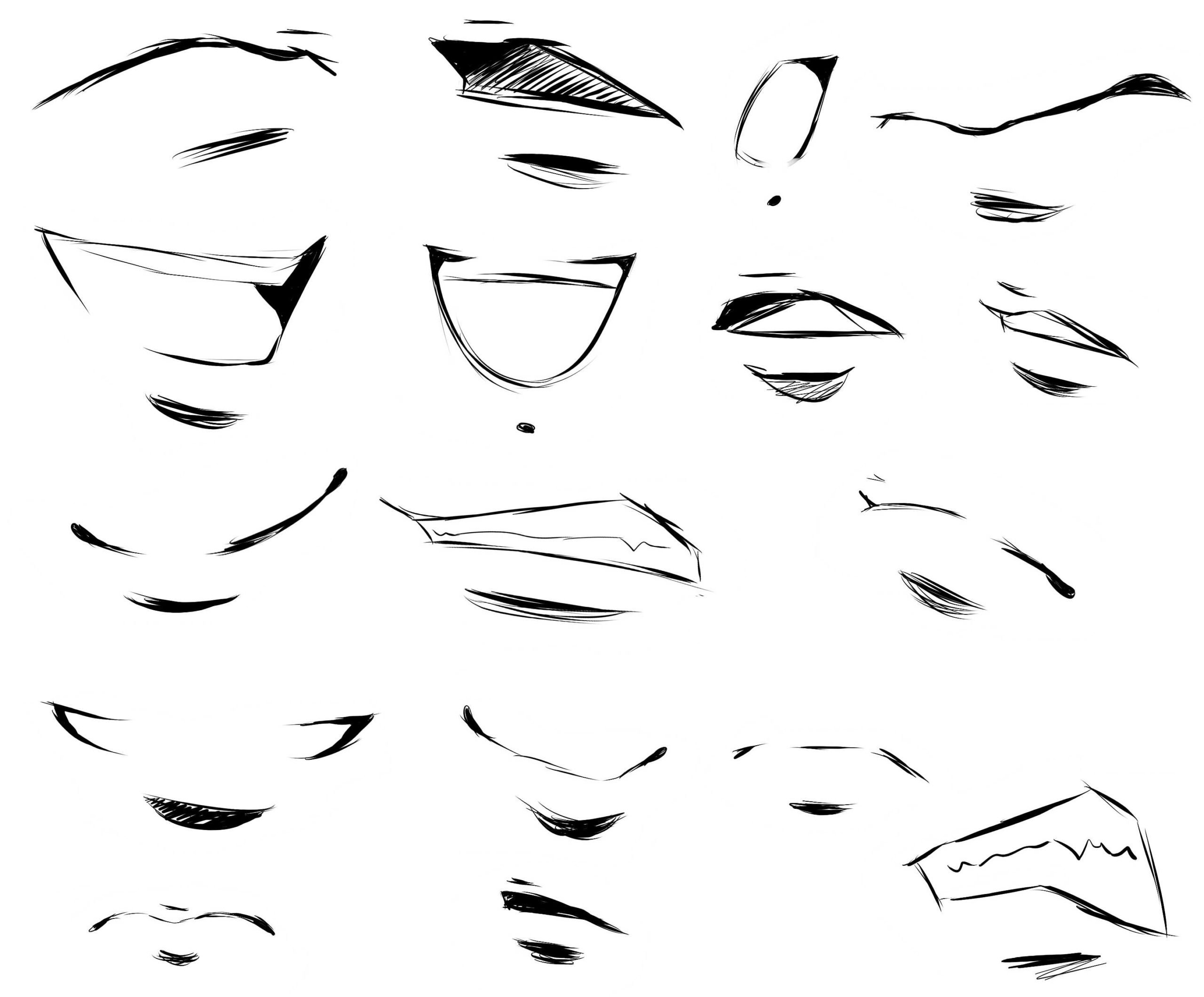 Как нарисовать ухмылку на лице