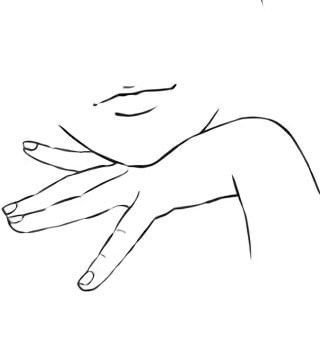 Рука подпирает голову референс