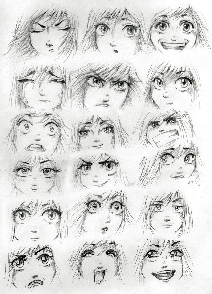 Эмоции рисунок аниме