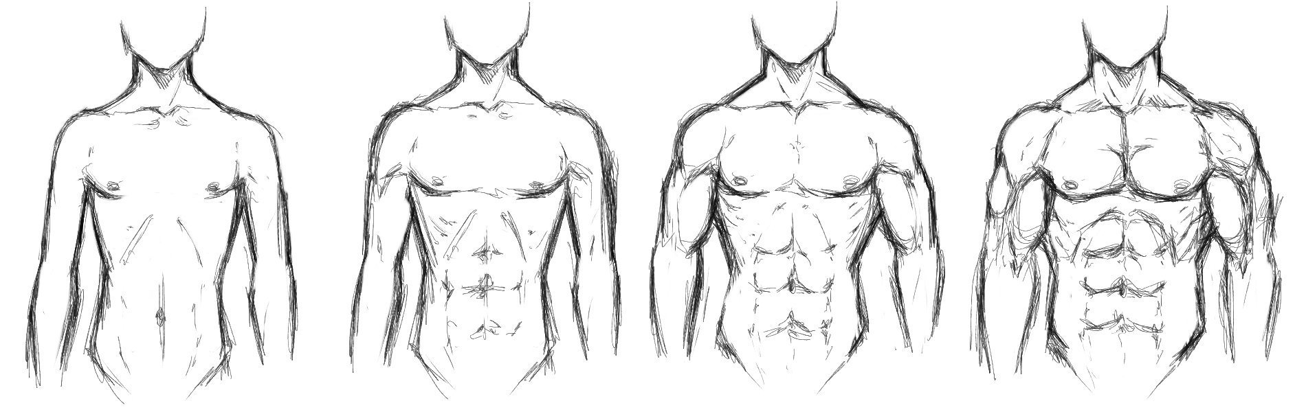 Туториал по рисованию тела мужчины