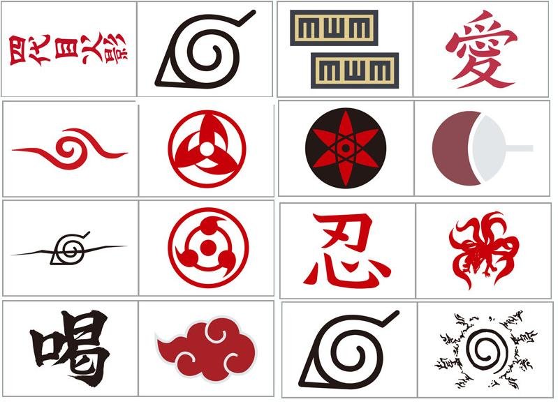 Какой знак можно нарисовать. Знаки из Наруто. Символы из Наруто.