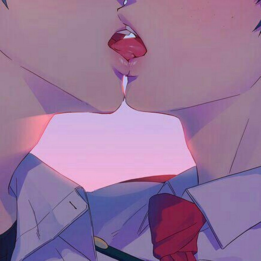 Поцелуй в губы аниме