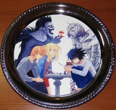 Аниме девочка с тарелкой