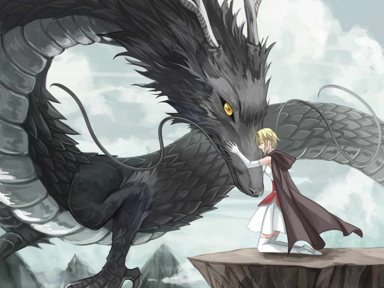 Anime dragon art