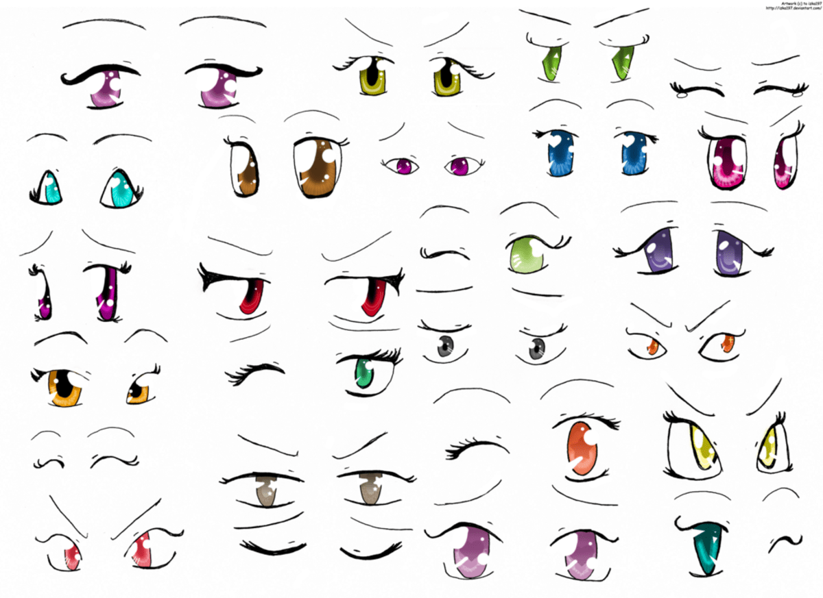 Глаза персонажей