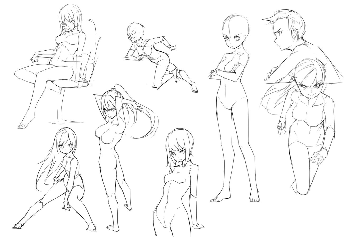 Anime reference poses