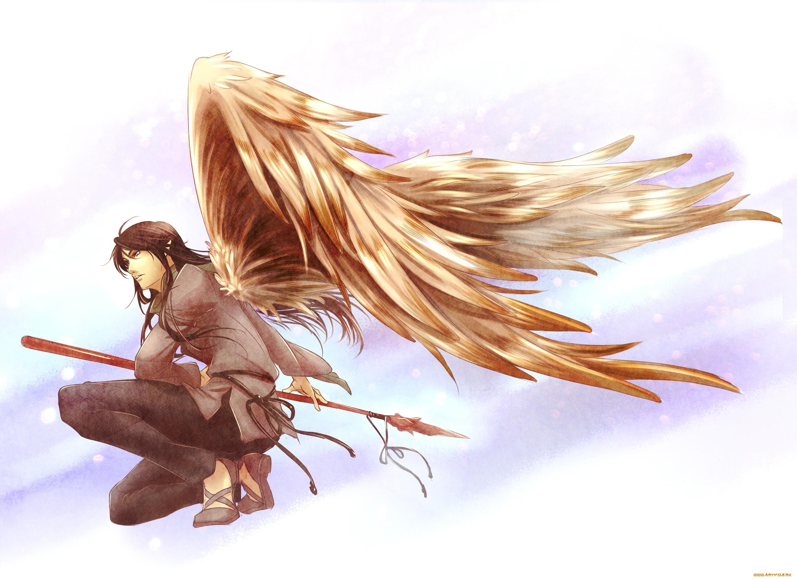 Мужчина с крыльями ангела