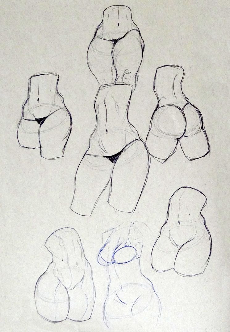 Рисование эженского тела