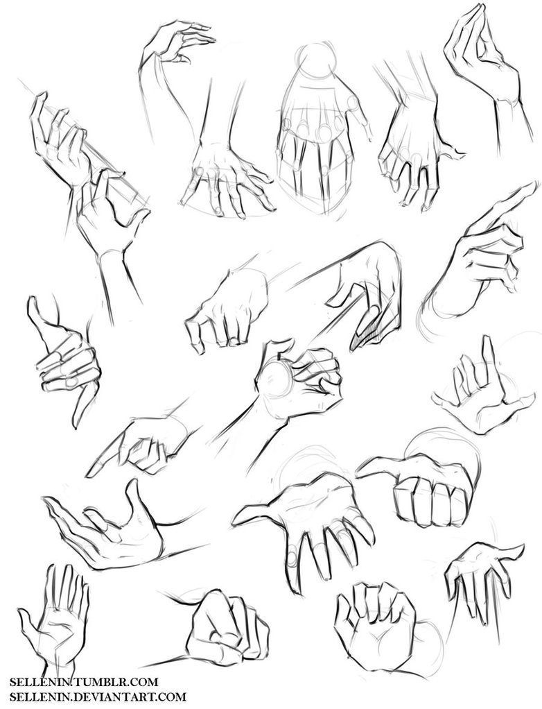 Рука нарисованная