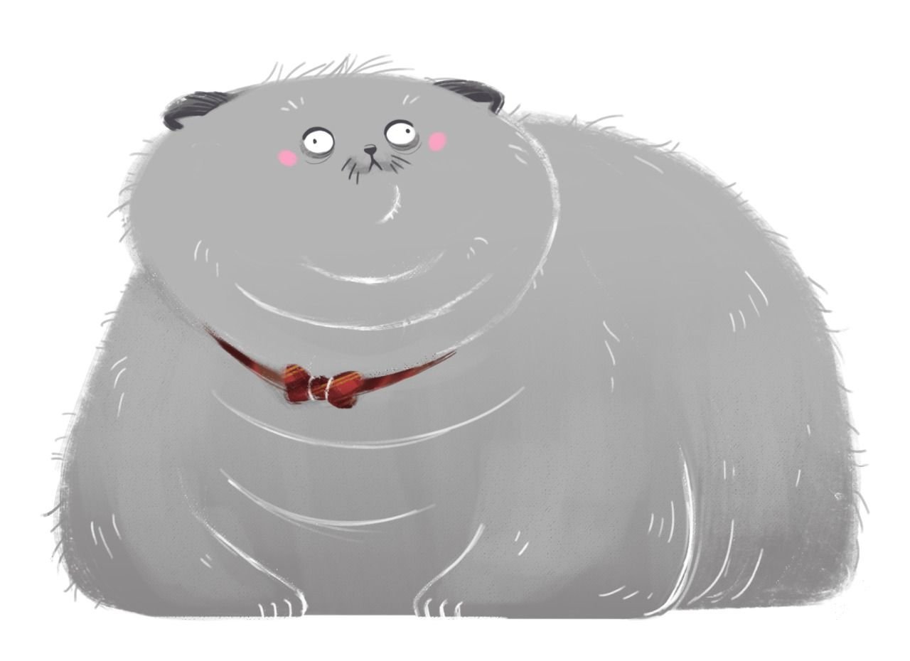 Жирный кот мультяшный
