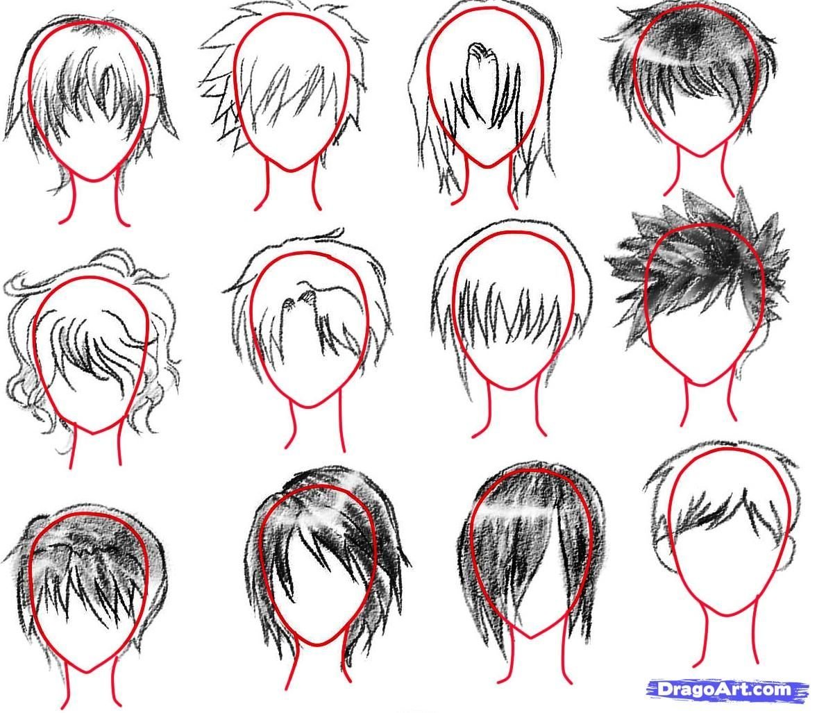 Причёски для мальчиков аниме