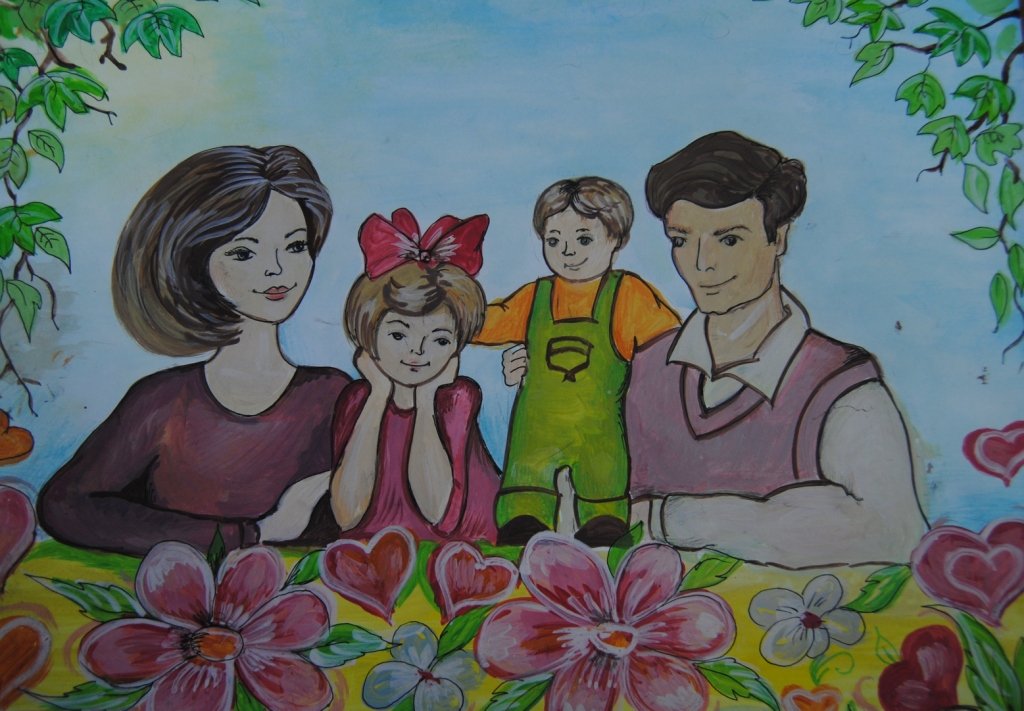 Картинки семья глазами детей