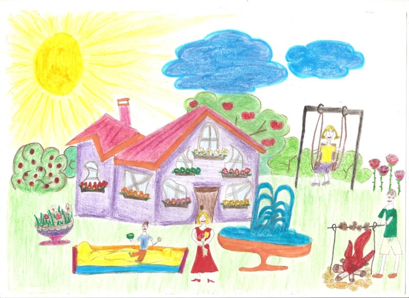 Рисунки детей на тему мой любимый детский сад