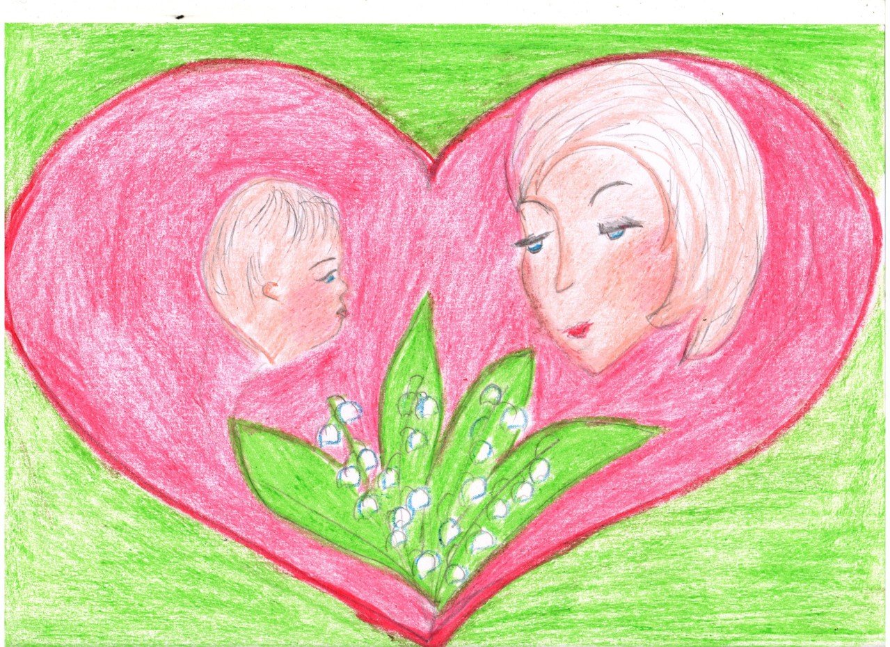 Рисунки от детей на день матери
