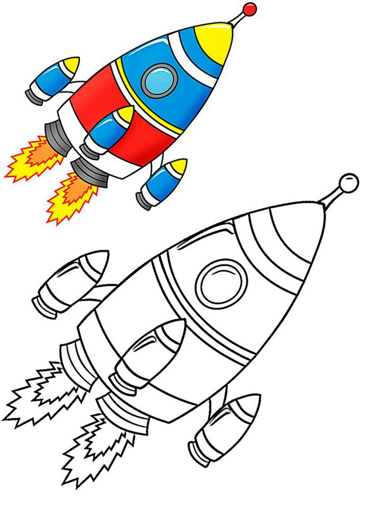 Ракета фото для детей рисунок