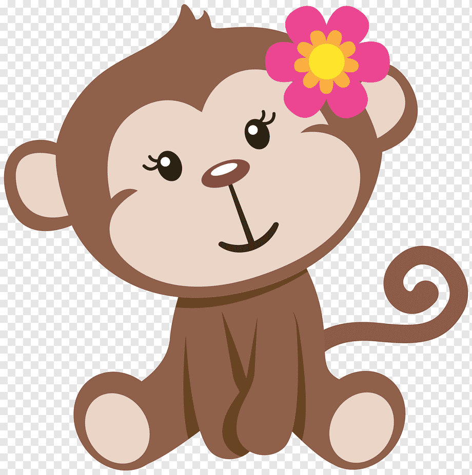 Милая обезьянка рисунок